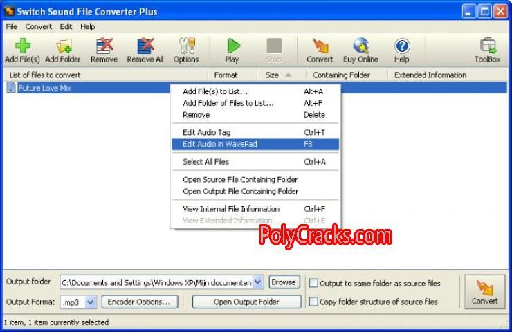 switch sound file converter registration code free